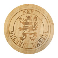 KSV Brotzeitbrettchen Logo rund Holz
