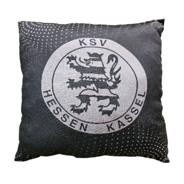 KSV Kissen Logo schwarz/grau