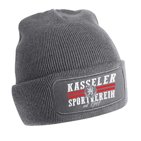 KSV Wintermütze "Kasseler Sportverein" grau