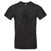 KSV T-Shirt black in black Logo 3XL