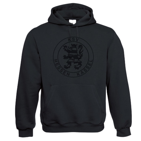 KSV Hoodie black in black Logo S